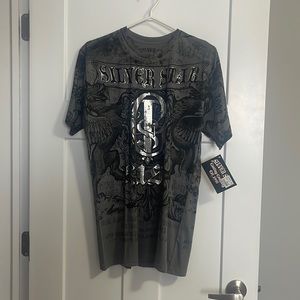 Silver Star Men’s TShirt, Sz Lg, George St-Pierre